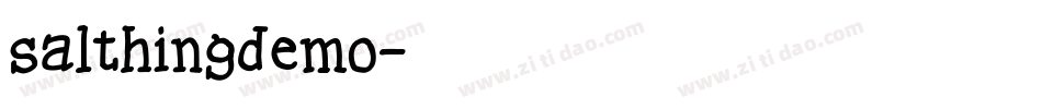 salthingdemo字体转换
