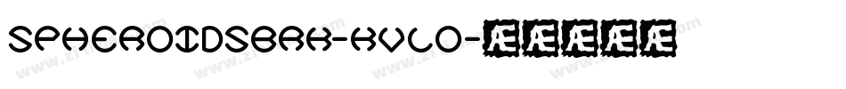 SpheroidsBrk-KvLo字体转换