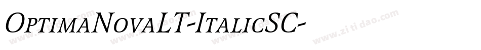 OptimaNovaLT-ItalicSC字体转换