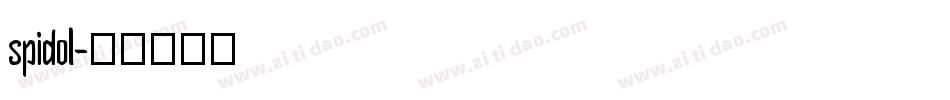 spidol字体转换