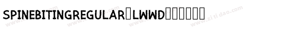 SpinebitingRegular-lwwd字体转换