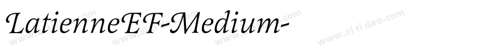 LatienneEF-Medium字体转换