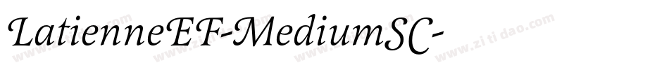 LatienneEF-MediumSC字体转换