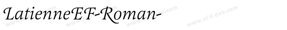 LatienneEF-Roman字体转换