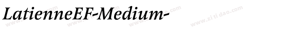 LatienneEF-Medium字体转换
