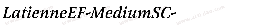 LatienneEF-MediumSC字体转换