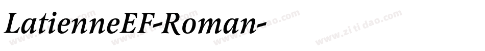 LatienneEF-Roman字体转换
