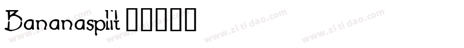 Bananasplit字体转换