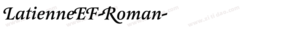 LatienneEF-Roman字体转换