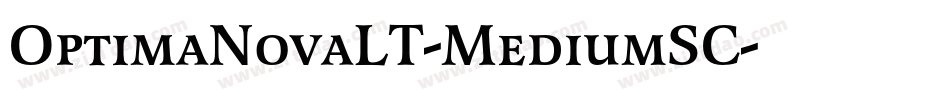 OptimaNovaLT-MediumSC字体转换