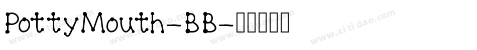 PottyMouth-BB字体转换