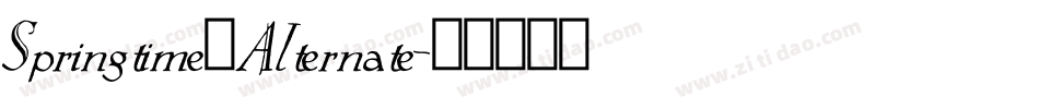 Springtime_Alternate字体转换