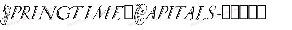 Springtime_Capitals字体转换