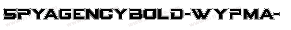 SpyAgencyBold-WypMA字体转换