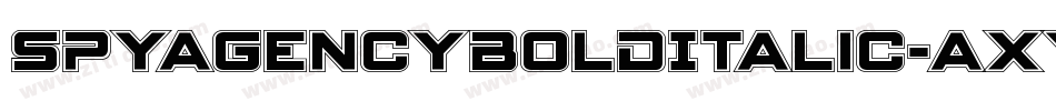 SpyAgencyBoldItalic-axYX5字体转换