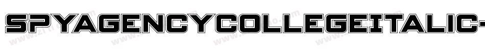SpyAgencyCollegeItalic-0WvRz字体转换