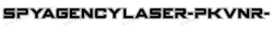 SpyAgencyLaser-PKVnr字体转换