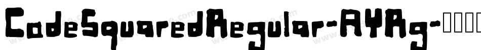 CodeSquaredRegular-AYRg字体转换