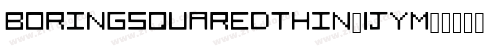 BoringSquaredThin-1jyM字体转换