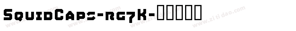 SquidCaps-rg7K字体转换