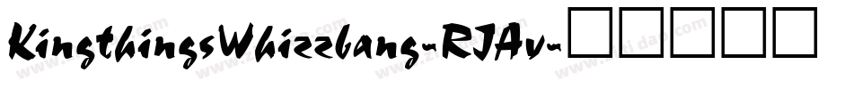 KingthingsWhizzbang-RJAv字体转换