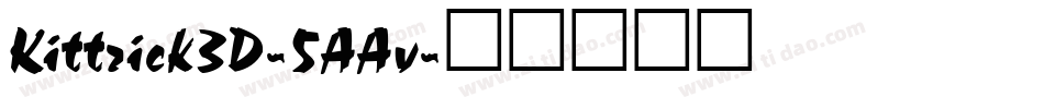 Kittrick3D-5AAv字体转换