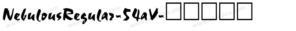 NebulousRegular-54aV字体转换