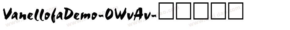 VanellofaDemo-0WvAv字体转换