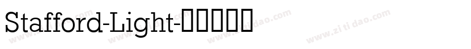 Stafford-Light字体转换