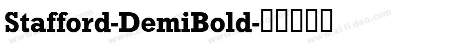 Stafford-DemiBold字体转换