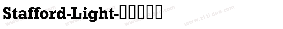 Stafford-Light字体转换