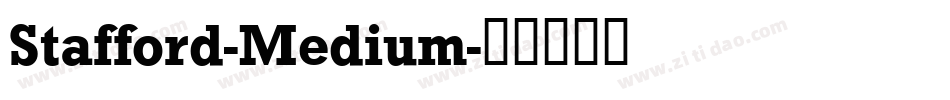 Stafford-Medium字体转换