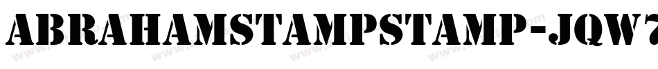 AbrahamStampStamp-Jqw7字体转换