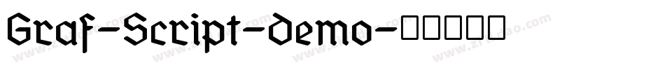 Graf-Script-Demo字体转换
