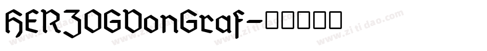 HERZOGVonGraf字体转换