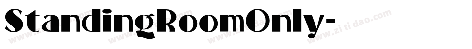 StandingRoomOnly字体转换