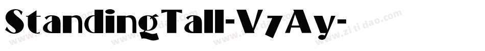 StandingTall-V7Ay字体转换 StandingTall-V7Ay字体转换