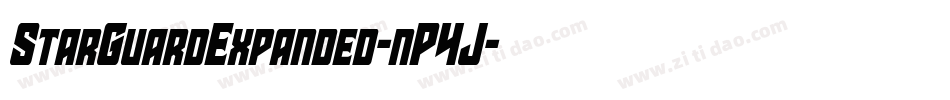 StarGuardExpanded-nP4J字体转换