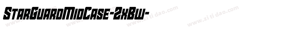 StarGuardMidCase-2xBw字体转换