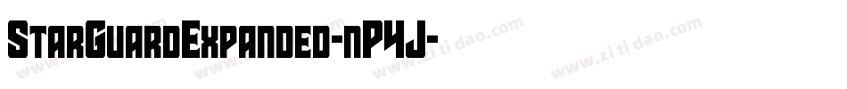 StarGuardExpanded-nP4J字体转换
