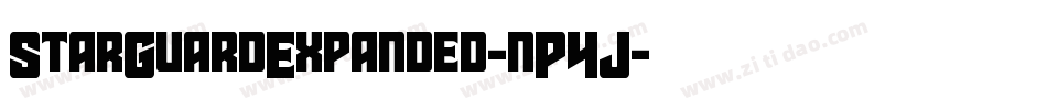 StarGuardExpanded-nP4J字体转换