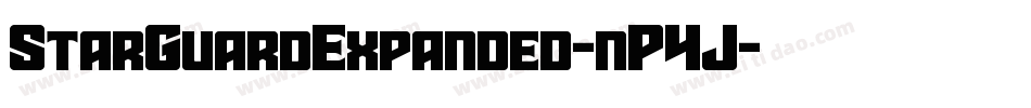 StarGuardExpanded-nP4J字体转换
