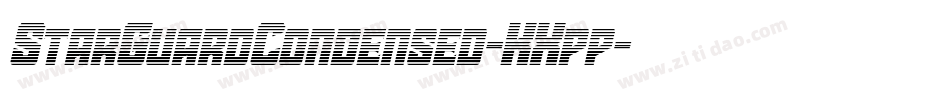 StarGuardCondensed-KXpp字体转换 StarGuardCondensed-KXpp字体转换