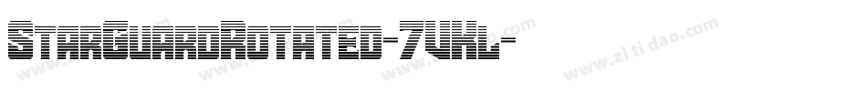 StarGuardRotated-7VKl字体转换 StarGuardRotated-7VKl字体转换