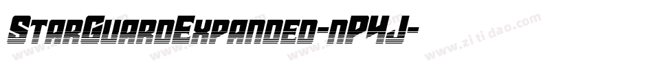 StarGuardExpanded-nP4J字体转换