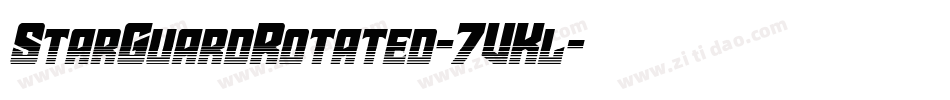 StarGuardRotated-7VKl字体转换 StarGuardRotated-7VKl字体转换