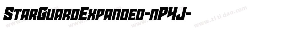 StarGuardExpanded-nP4J字体转换