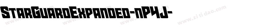 StarGuardExpanded-nP4J字体转换