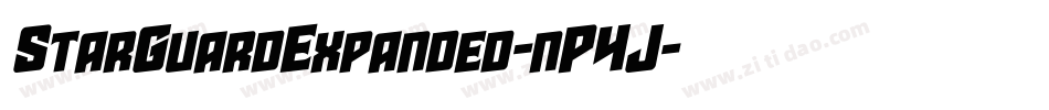StarGuardExpanded-nP4J字体转换