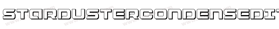 StardusterCondensedItalic-4Oll字体转换 StardusterCondensedItalic-4Oll字体转换